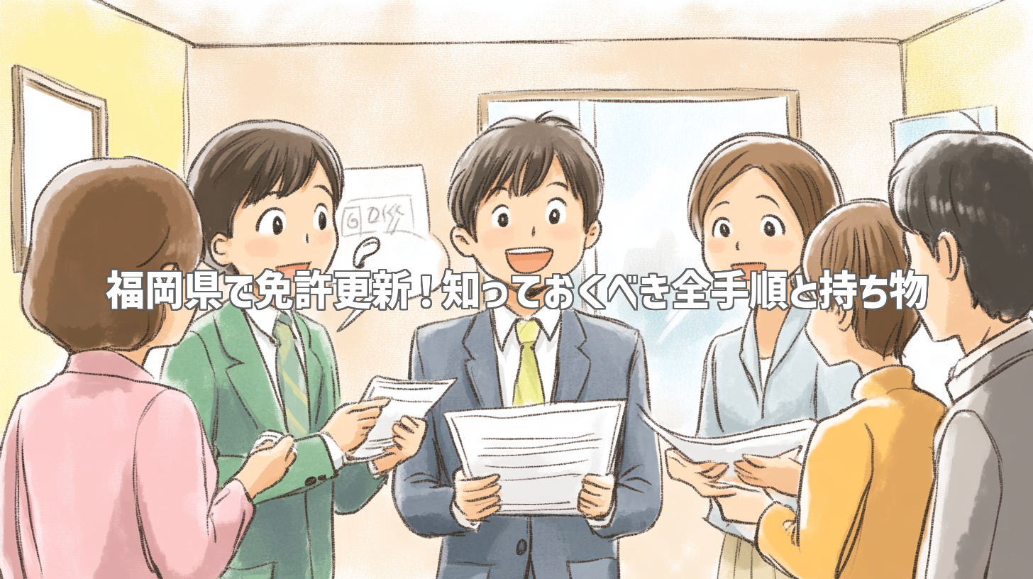 福岡県で免許更新！知っておくべき全手順と持ち物