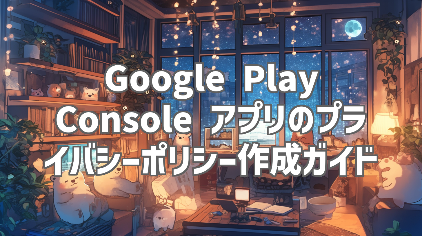 Google Play Console アプリのプライバシーポリシー作成ガイド