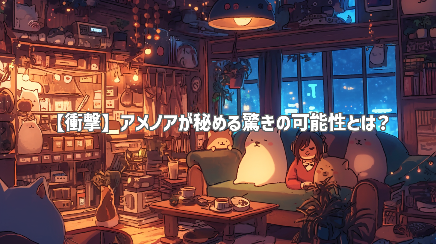 【衝撃】アメノアが秘める驚きの可能性とは？