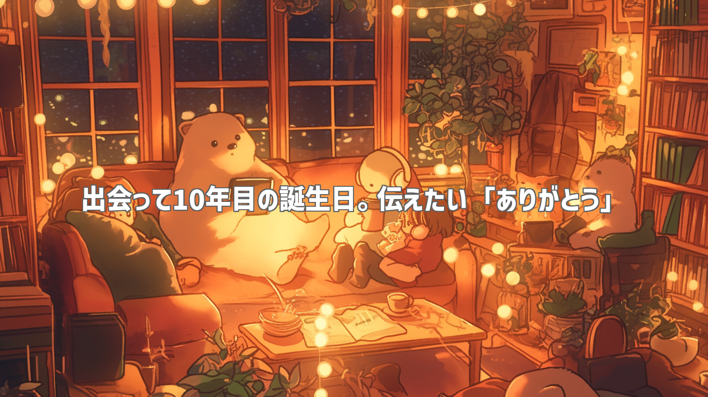 出会って10年目の誕生日。伝えたい「ありがとう」