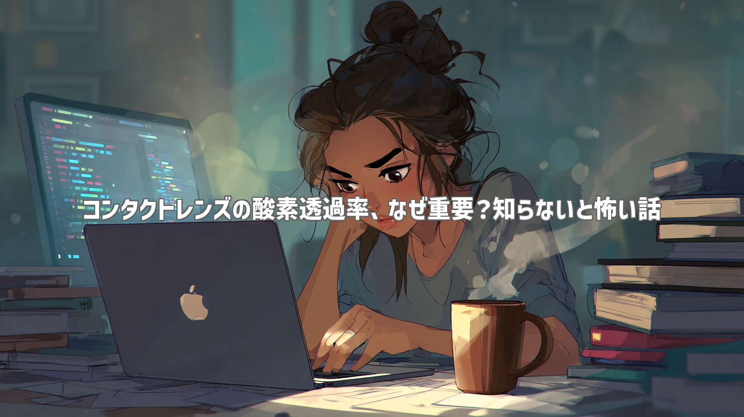 コンタクトレンズの酸素透過率、なぜ重要？知らないと怖い話