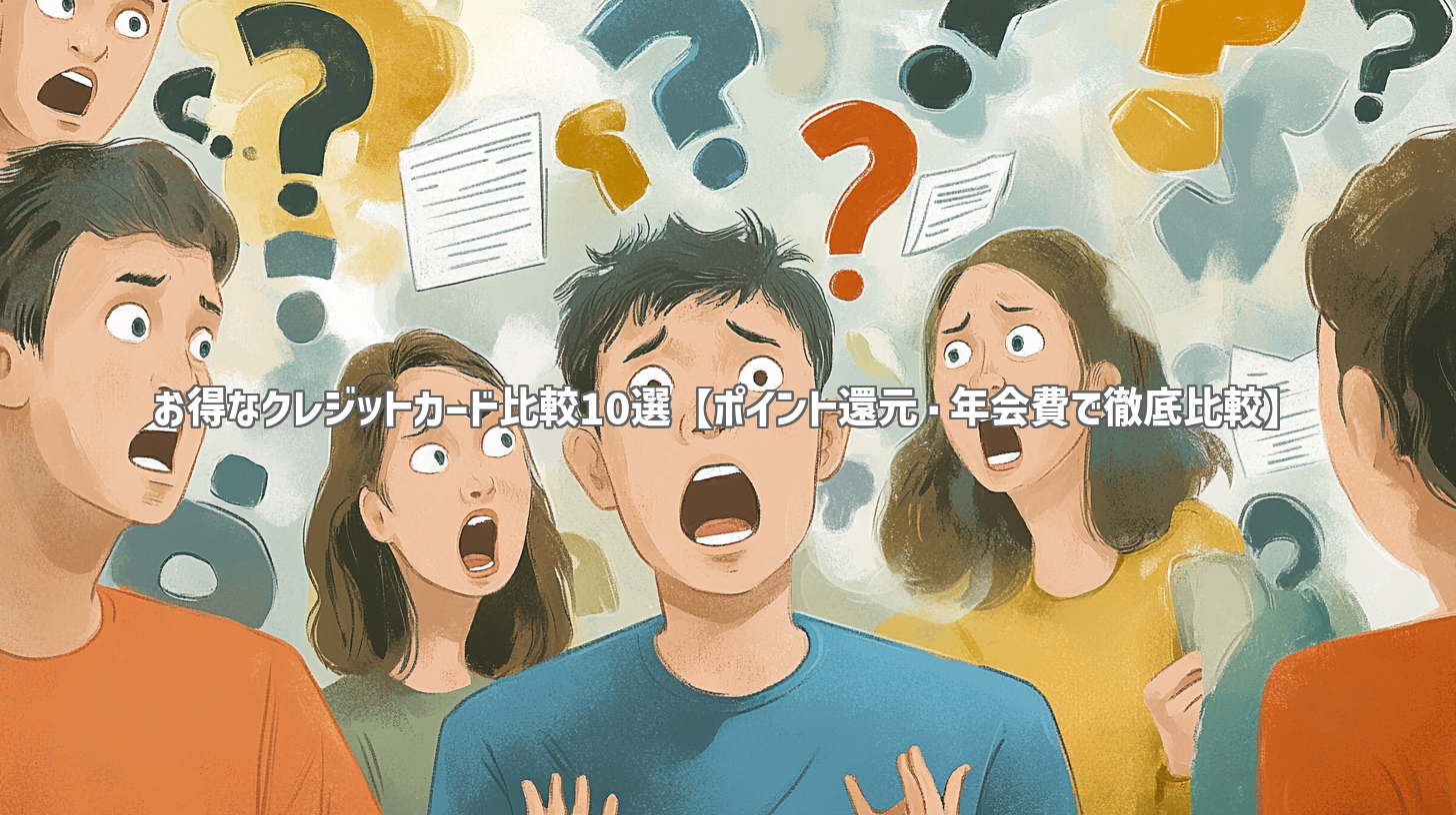 お得なクレジットカード比較10選【ポイント還元・年会費で徹底比較】