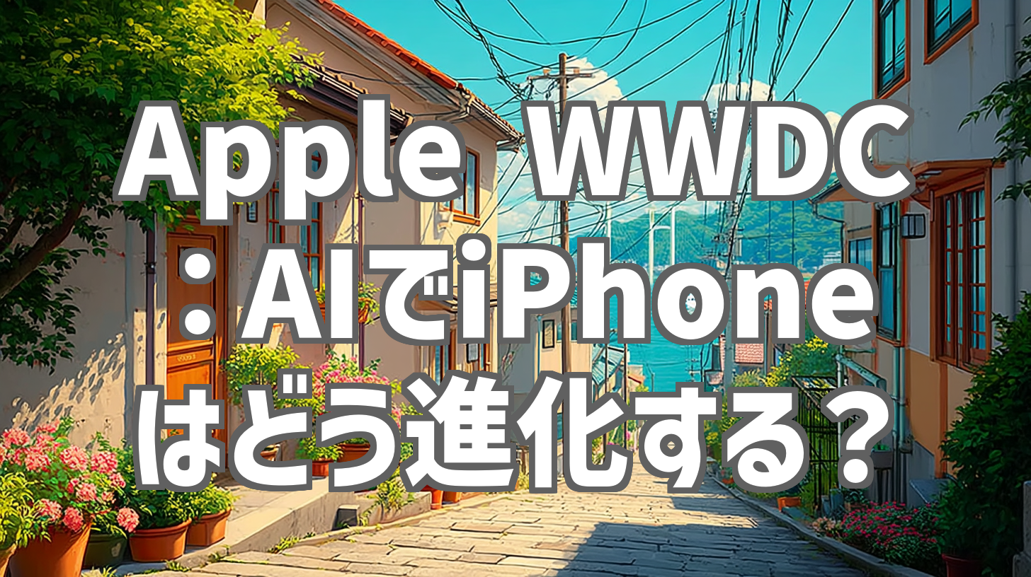 Apple WWDC：AIでiPhoneはどう進化する？