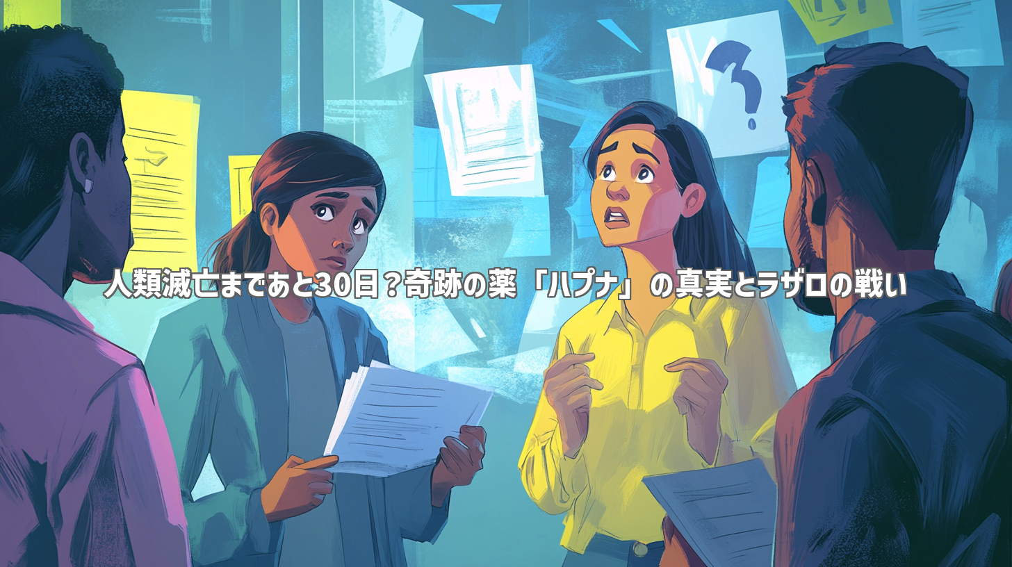 人類滅亡まであと30日？奇跡の薬「ハプナ」の真実とラザロの戦い