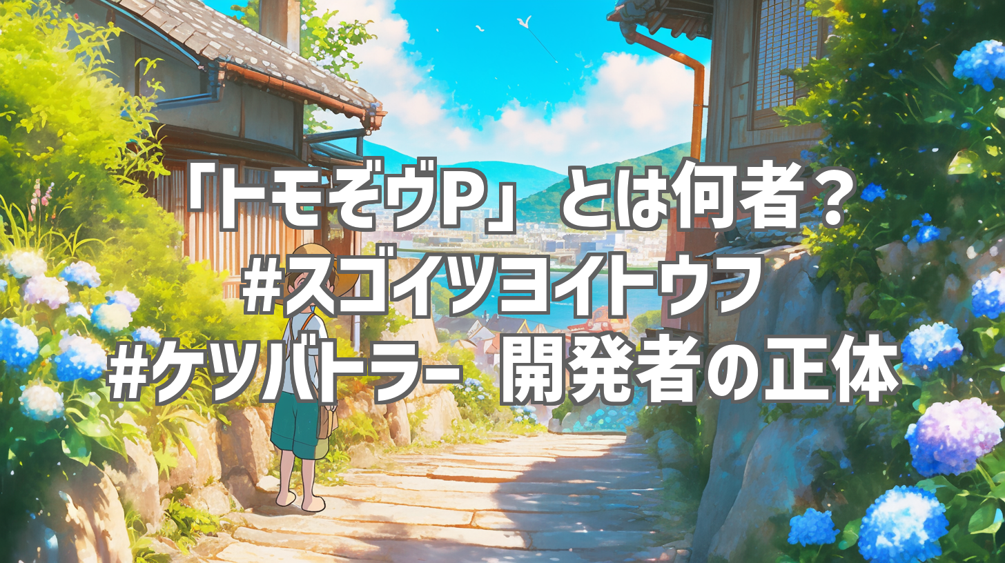 「トモぞヴP」とは何者？ #スゴイツヨイトウフ #ケツバトラー 開発者の正体