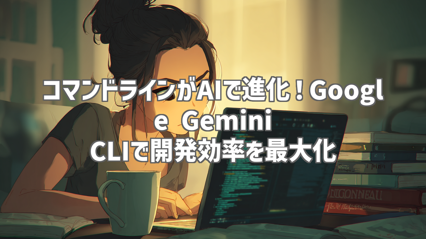 コマンドラインがAIで進化！Google Gemini CLIで開発効率を最大化