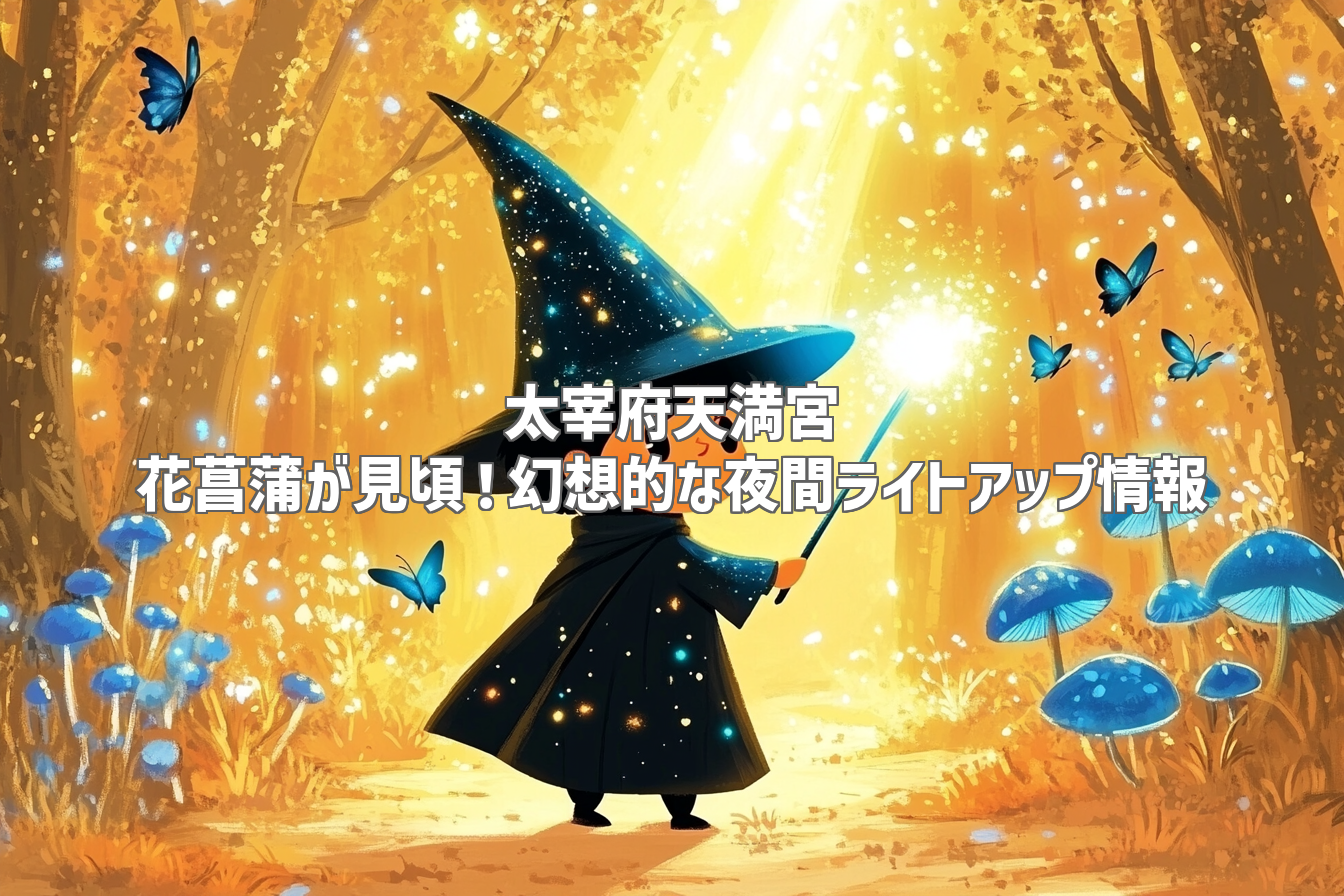 太宰府天満宮 花菖蒲が見頃！幻想的な夜間ライトアップ情報