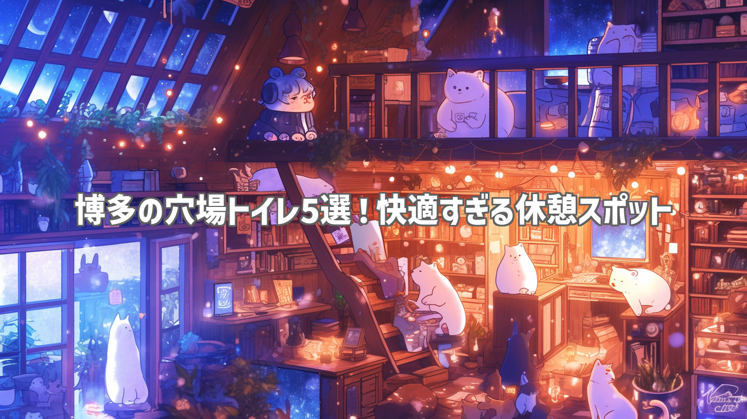 博多の穴場トイレ5選！快適すぎる休憩スポット