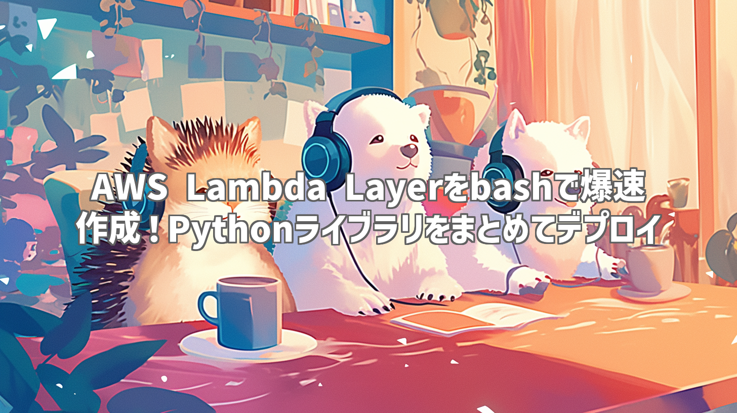 AWS Lambda Layerをbashで爆速作成！Pythonライブラリをまとめてデプロイ
