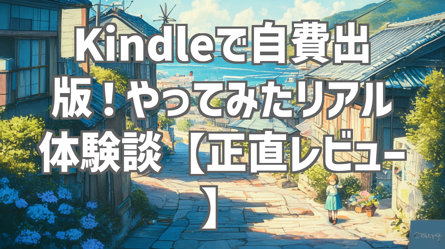 Kindleで自費出版！やってみたリアル体験談【正直レビュー】