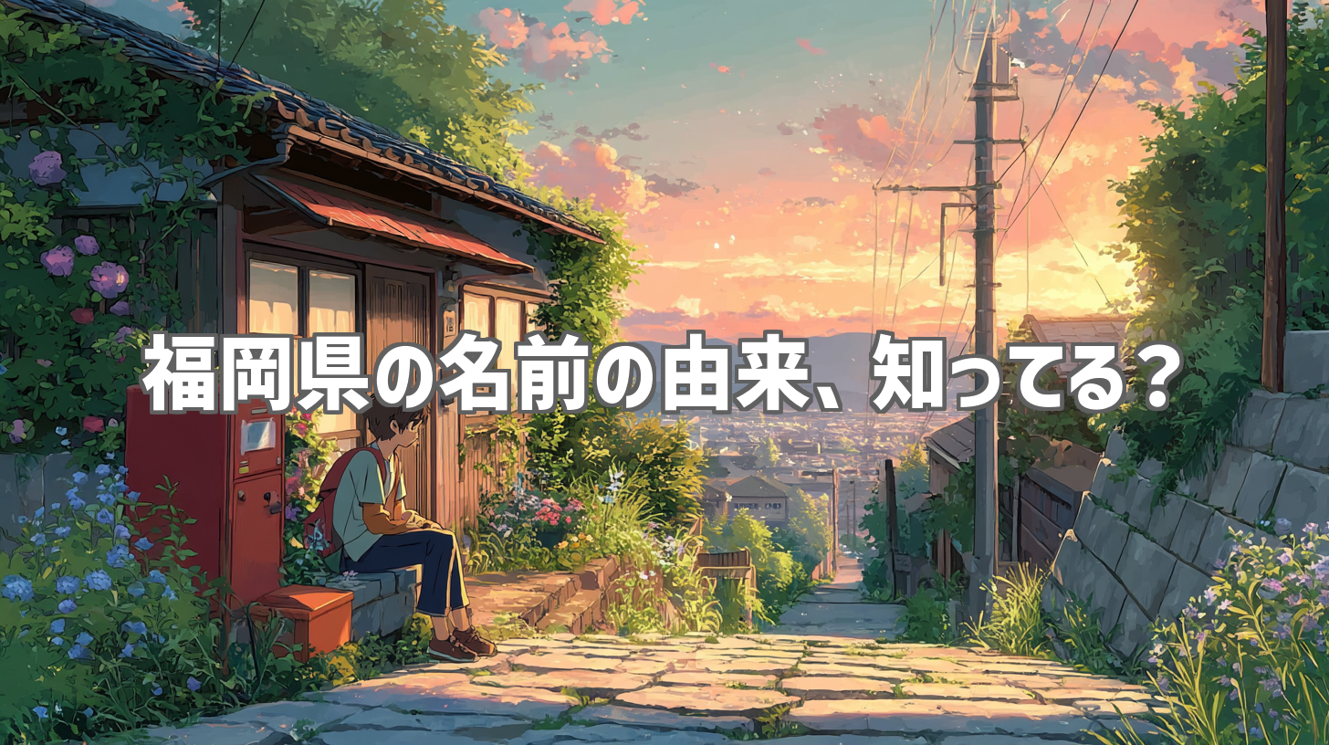 福岡県の名前の由来、知ってる？