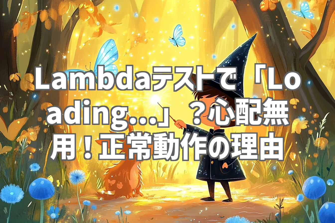Lambdaテストで「Loading...」？心配無用！正常動作の理由
