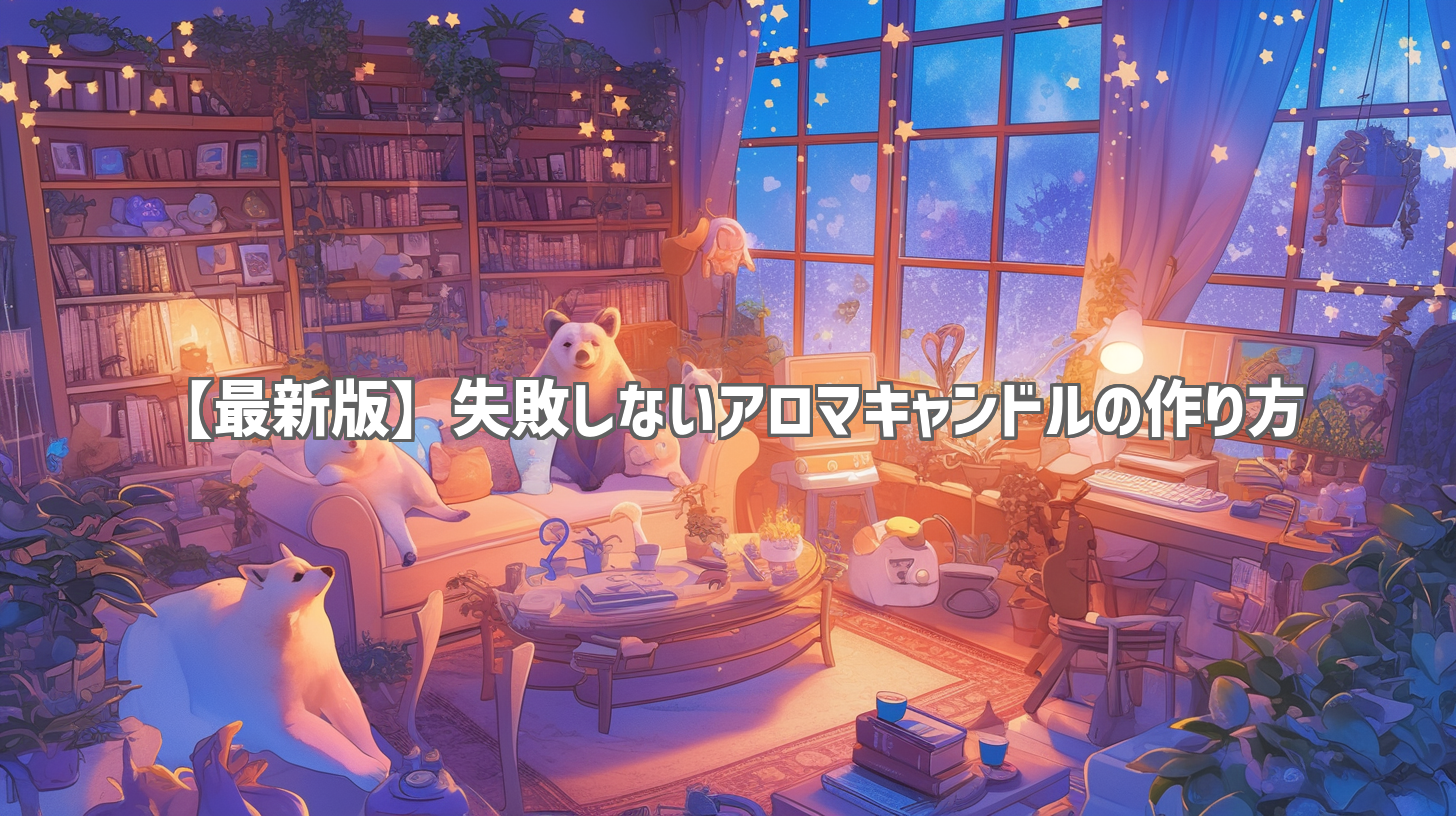 【最新版】失敗しないアロマキャンドルの作り方