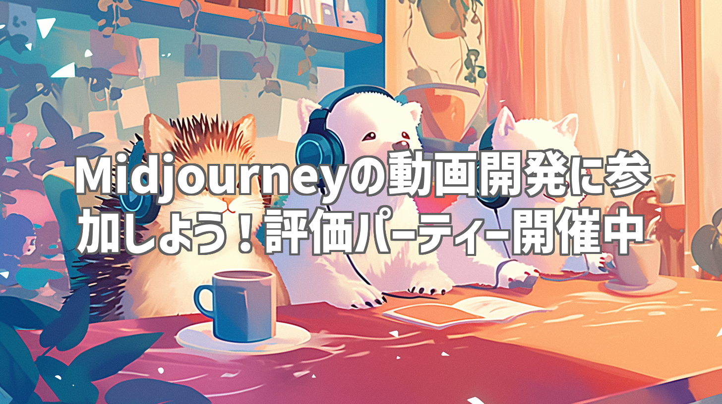 Midjourneyの動画開発に参加しよう！評価パーティー開催中