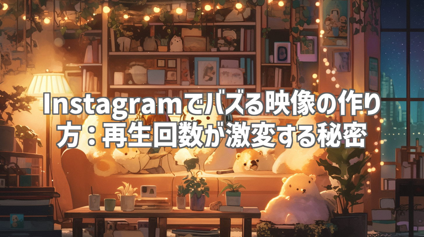 Instagramでバズる映像の作り方：再生回数が激変する秘密