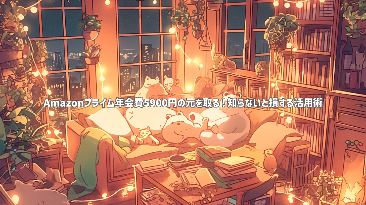 Amazonプライム年会費5900円の元を取る！知らないと損する活用術