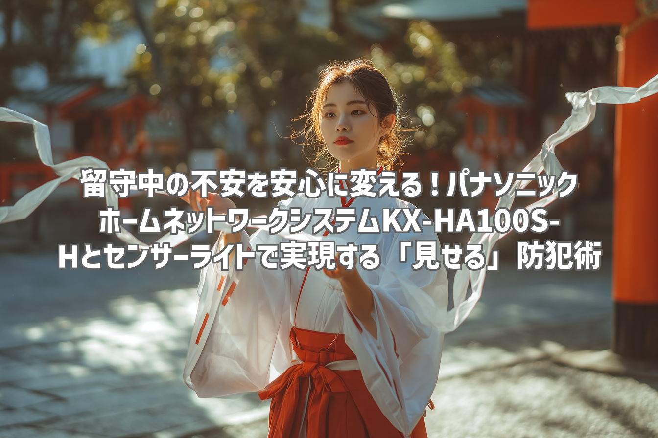 留守中の不安を安心に変える！パナソニック ホームネットワークシステムKX-HA100S-Hとセンサーライトで実現する「見せる」防犯術