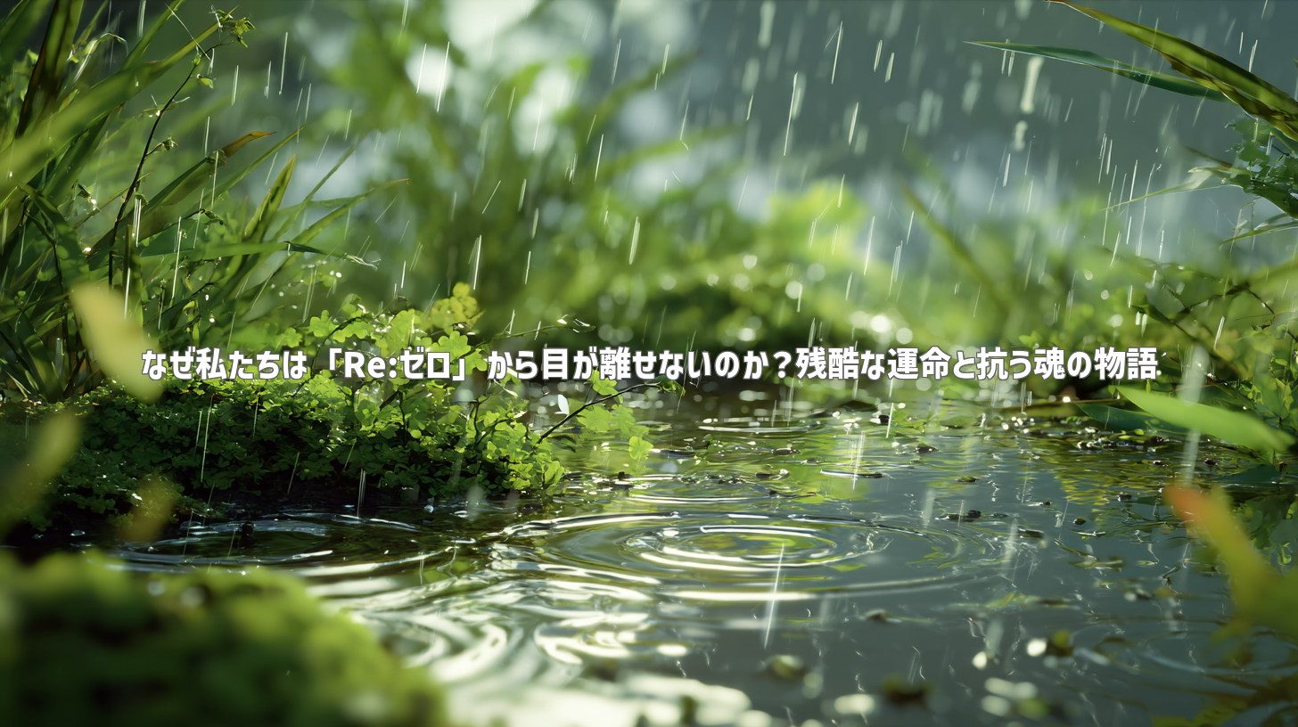 なぜ私たちは「Re:ゼロ」から目が離せないのか？残酷な運命と抗う魂の物語