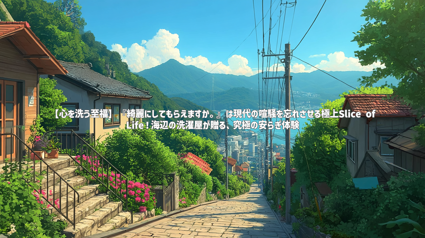 【心を洗う至福】『綺麗にしてもらえますか。』は現代の喧騒を忘れさせる極上Slice of Life！海辺の洗濯屋が贈る、究極の安らぎ体験