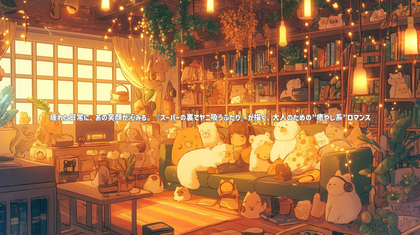 疲れた日常に、あの笑顔が沁みる。『スーパーの裏でヤニ吸うふたり』が描く、大人のための”癒やし系”ロマンス