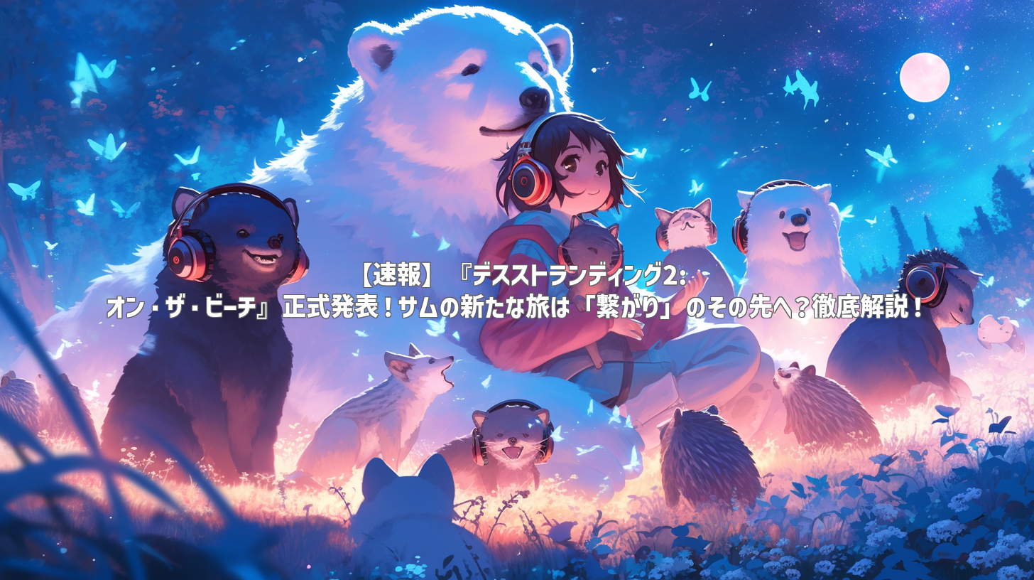 【速報】『デスストランディング2: オン・ザ・ビーチ』正式発表！サムの新たな旅は「繋がり」のその先へ？徹底解説！