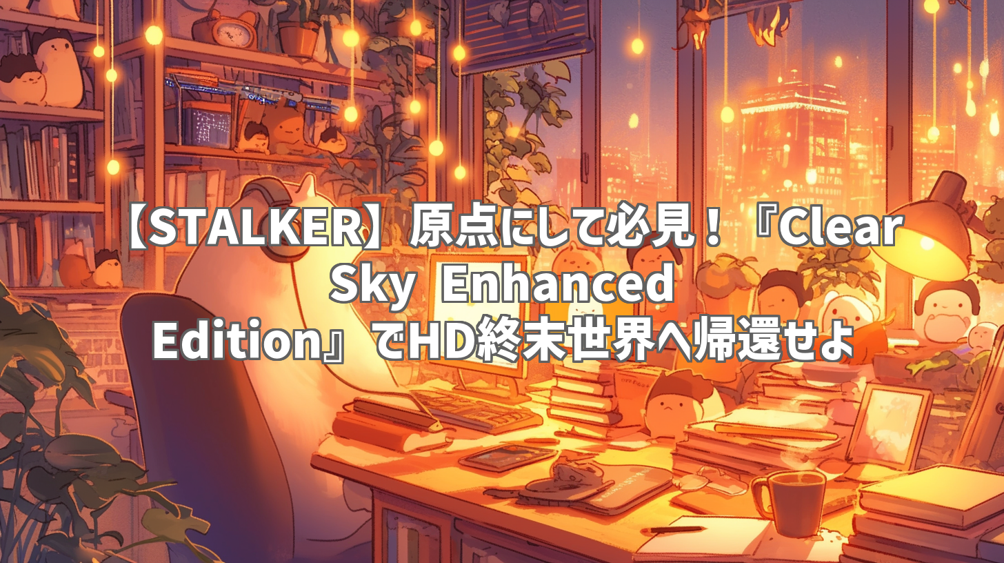 【STALKER】原点にして必見！『Clear Sky Enhanced Edition』でHD終末世界へ帰還せよ