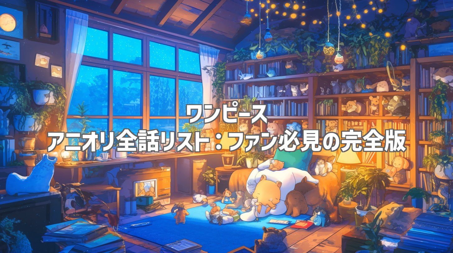 ワンピース アニオリ全話リスト：ファン必見の完全版