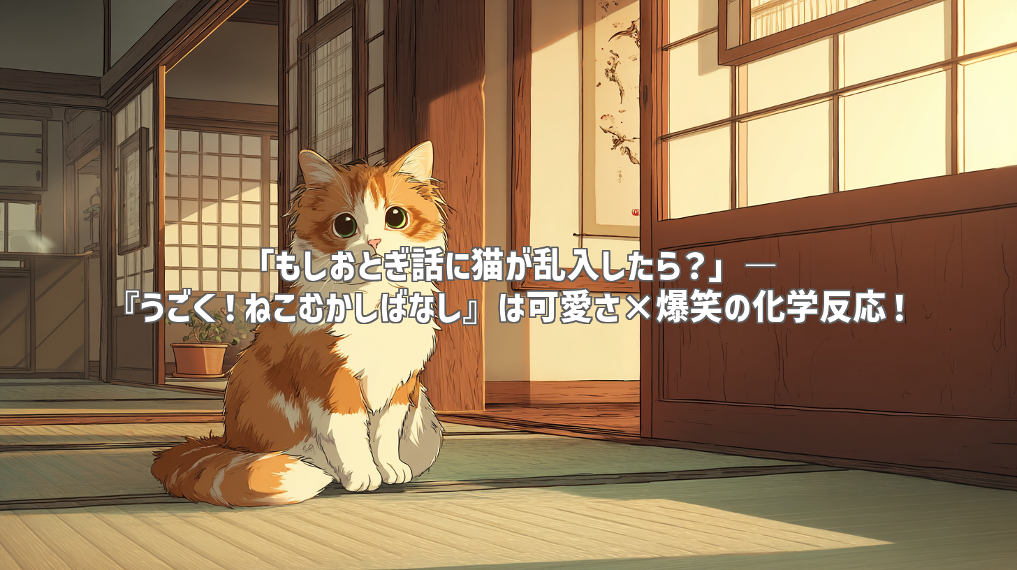 「もしおとぎ話に猫が乱入したら？」― 『うごく！ねこむかしばなし』は可愛さ×爆笑の化学反応！