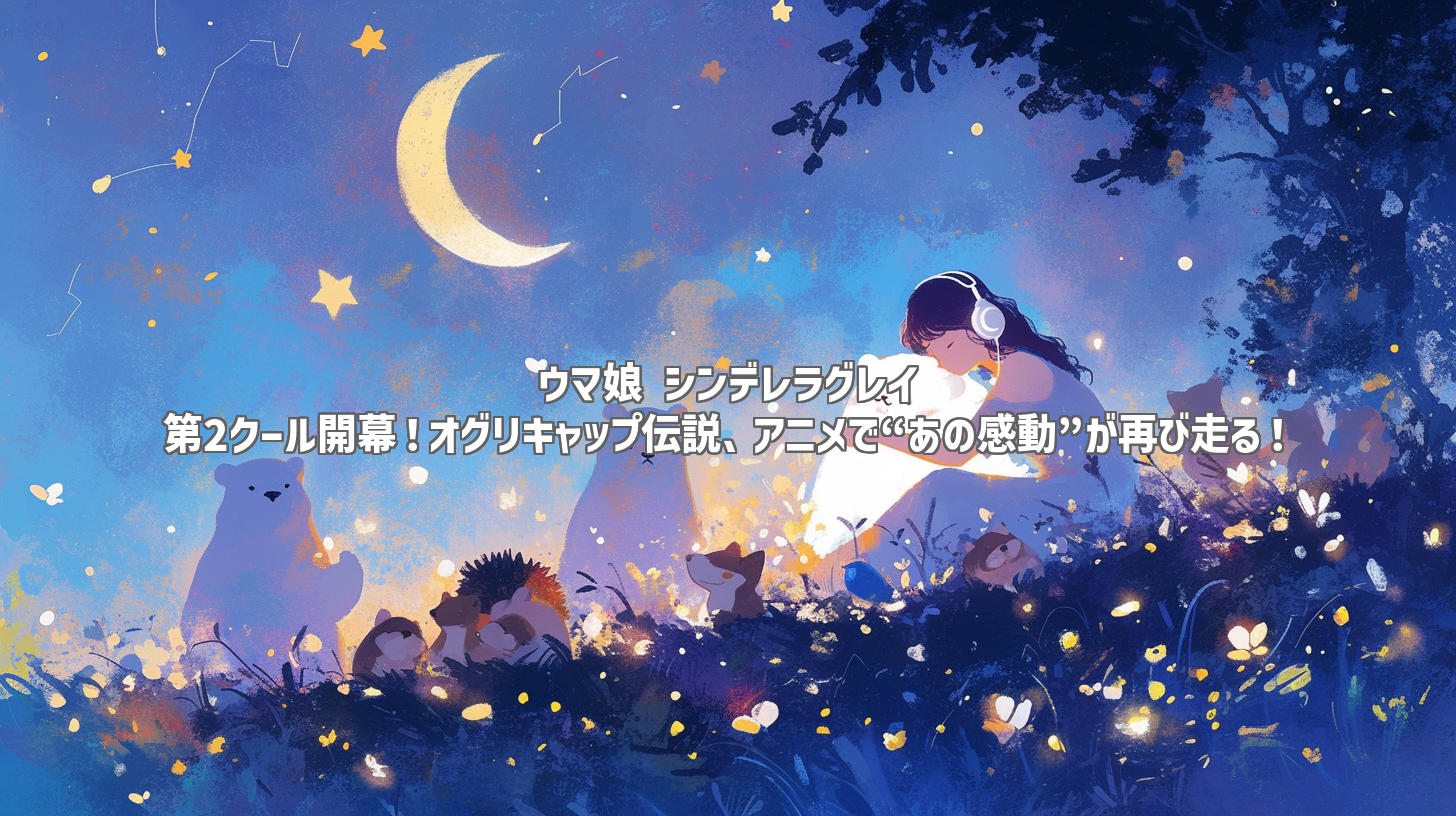 ウマ娘 シンデレラグレイ 第2クール開幕！オグリキャップ伝説、アニメで“あの感動”が再び走る！