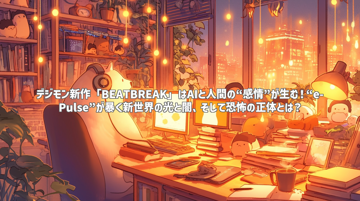 デジモン新作「BEATBREAK」はAIと人間の“感情”が生む！“e-Pulse”が暴く新世界の光と闇、そして恐怖の正体とは？