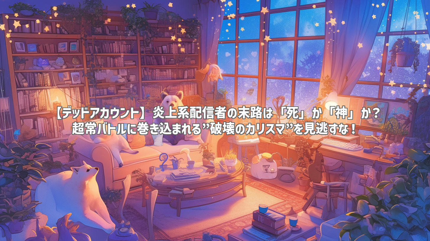 【デッドアカウント】炎上系配信者の末路は「死」か「神」か？ 超常バトルに巻き込まれる”破壊のカリスマ”を見逃すな！