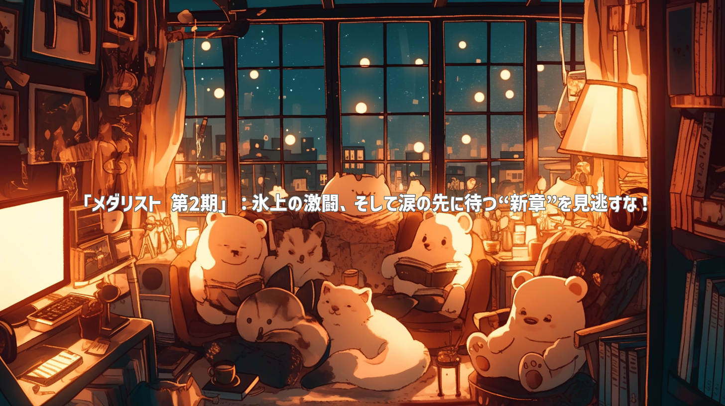 「メダリスト 第2期」：氷上の激闘、そして涙の先に待つ“新章”を見逃すな！
