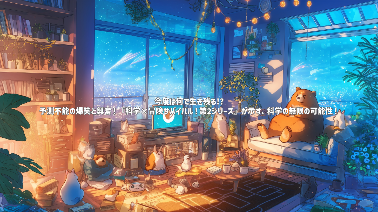今度は何で生き残る!? 予測不能の爆笑と興奮！『科学×冒険サバイバル！第2シリーズ』が示す、科学の無限の可能性！