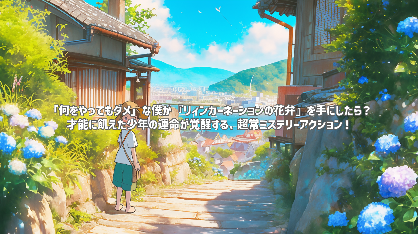 「何をやってもダメ」な僕が『リィンカーネーションの花弁』を手にしたら？ 才能に飢えた少年の運命が覚醒する、超常ミステリーアクション！