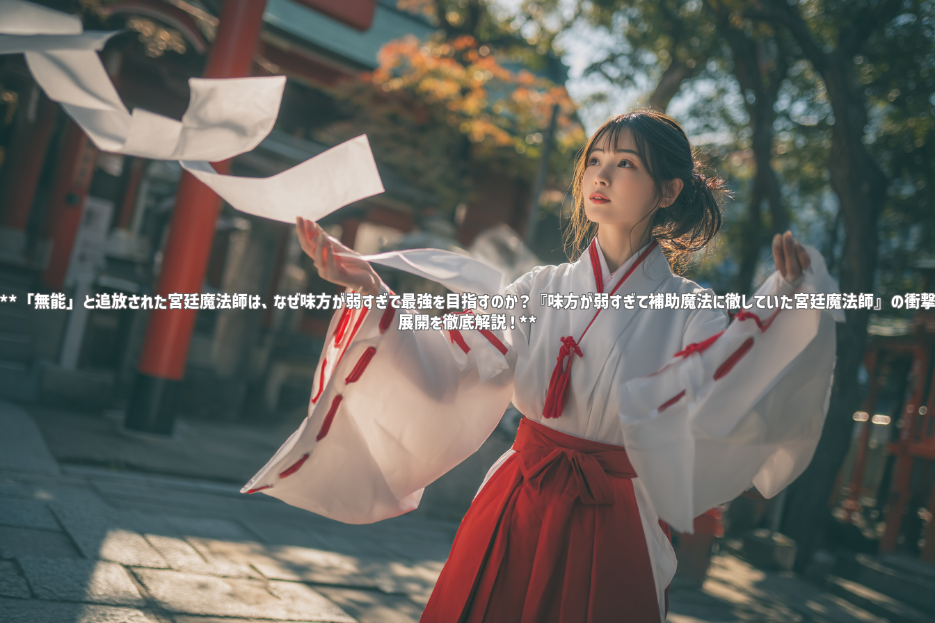 **「無能」と追放された宮廷魔法師は、なぜ味方が弱すぎて最強を目指すのか？『味方が弱すぎて補助魔法に徹していた宮廷魔法師』の衝撃展開を徹底解説！**