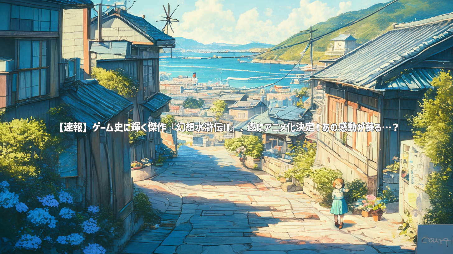 【速報】ゲーム史に輝く傑作『幻想水滸伝II』、遂にアニメ化決定！あの感動が蘇る…？