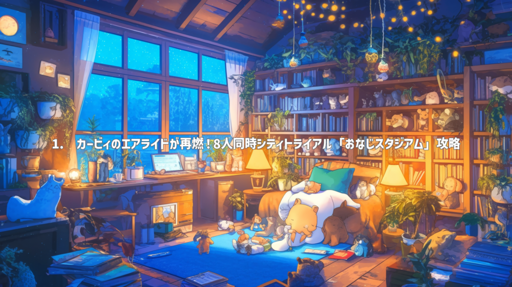 1. カービィのエアライドが再燃！8人同時シティトライアル「おなじスタジアム」攻略
