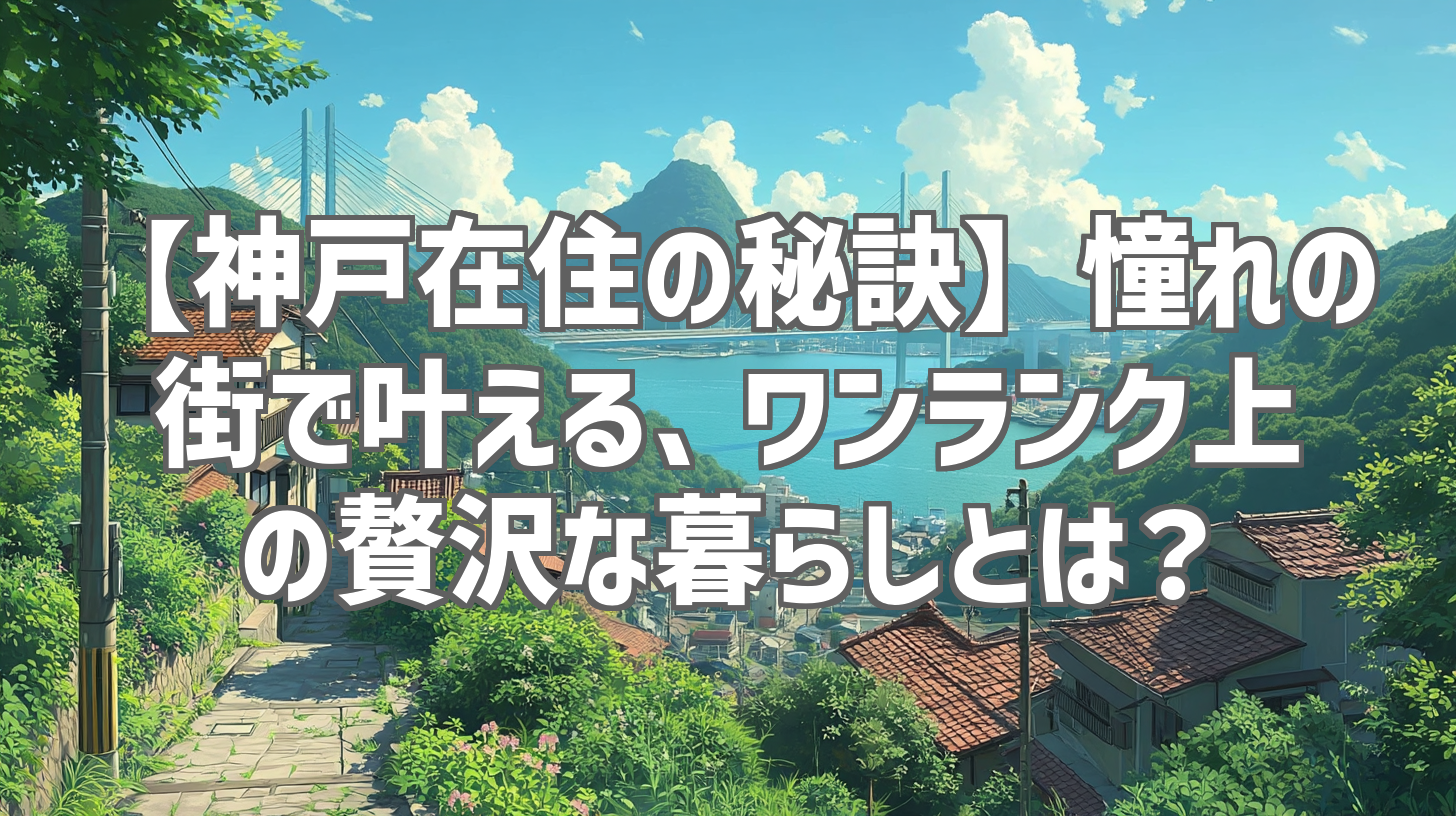【神戸在住の秘訣】憧れの街で叶える、ワンランク上の贅沢な暮らしとは？
