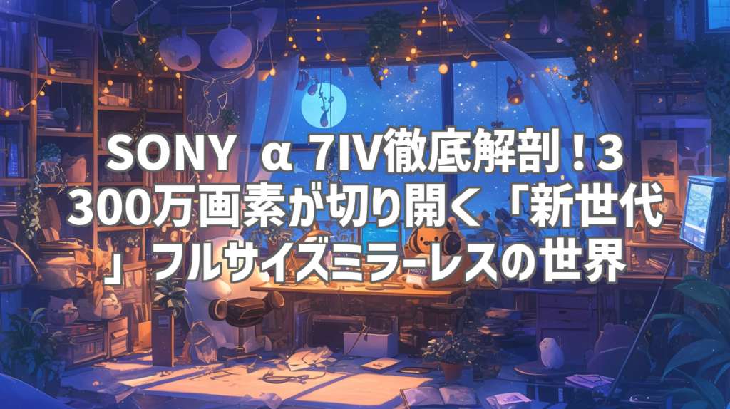SONY α7IV徹底解剖！3300万画素が切り開く「新世代」フルサイズミラーレスの世界