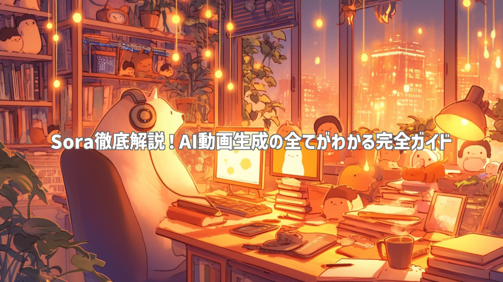 Sora徹底解説！AI動画生成の全てがわかる完全ガイド