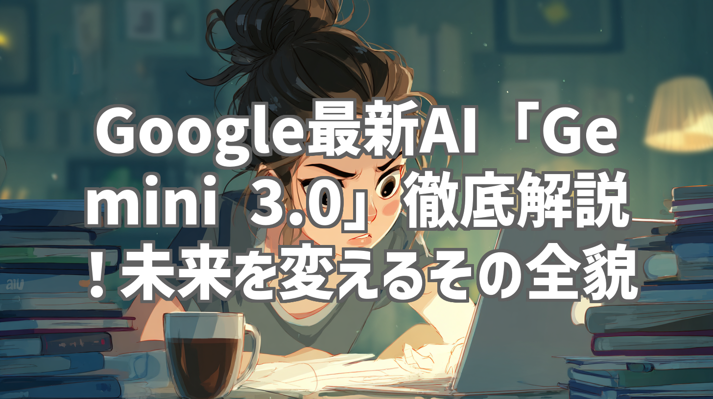 Google最新AI「Gemini 3.0」徹底解説！未来を変えるその全貌