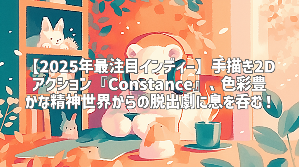 【2025年最注目インディー】手描き2Dアクション『Constance』、色彩豊かな精神世界からの脱出劇に息を呑む！