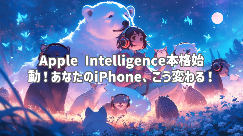 Apple Intelligence本格始動！あなたのiPhone、こう変わる！