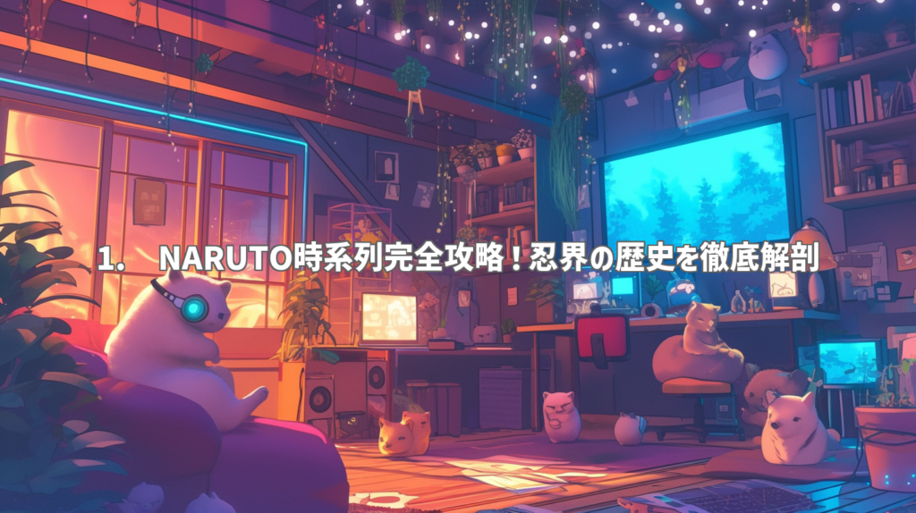 1. NARUTO時系列完全攻略！忍界の歴史を徹底解剖