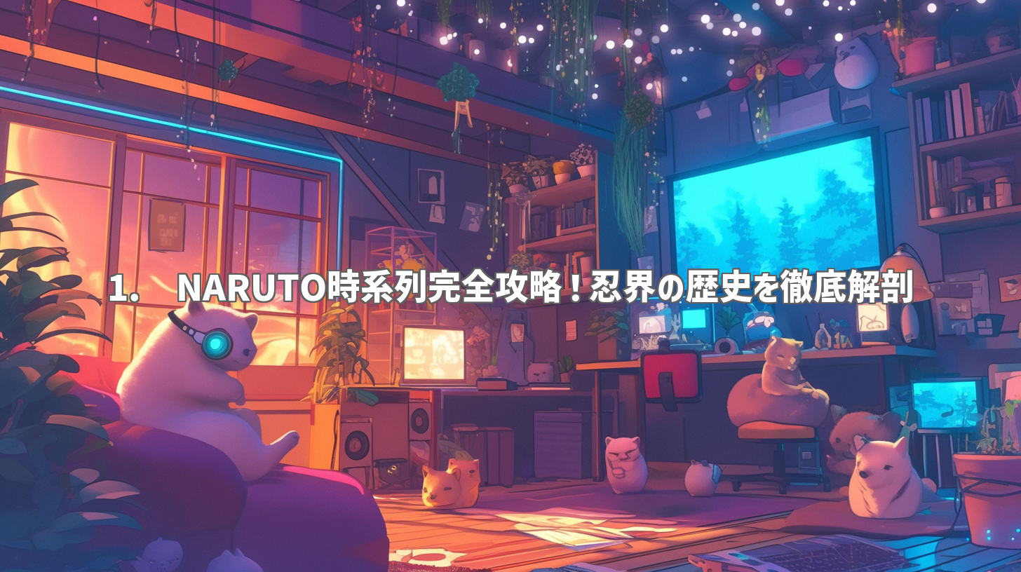 1. NARUTO時系列完全攻略!忍界の歴史を徹底解剖