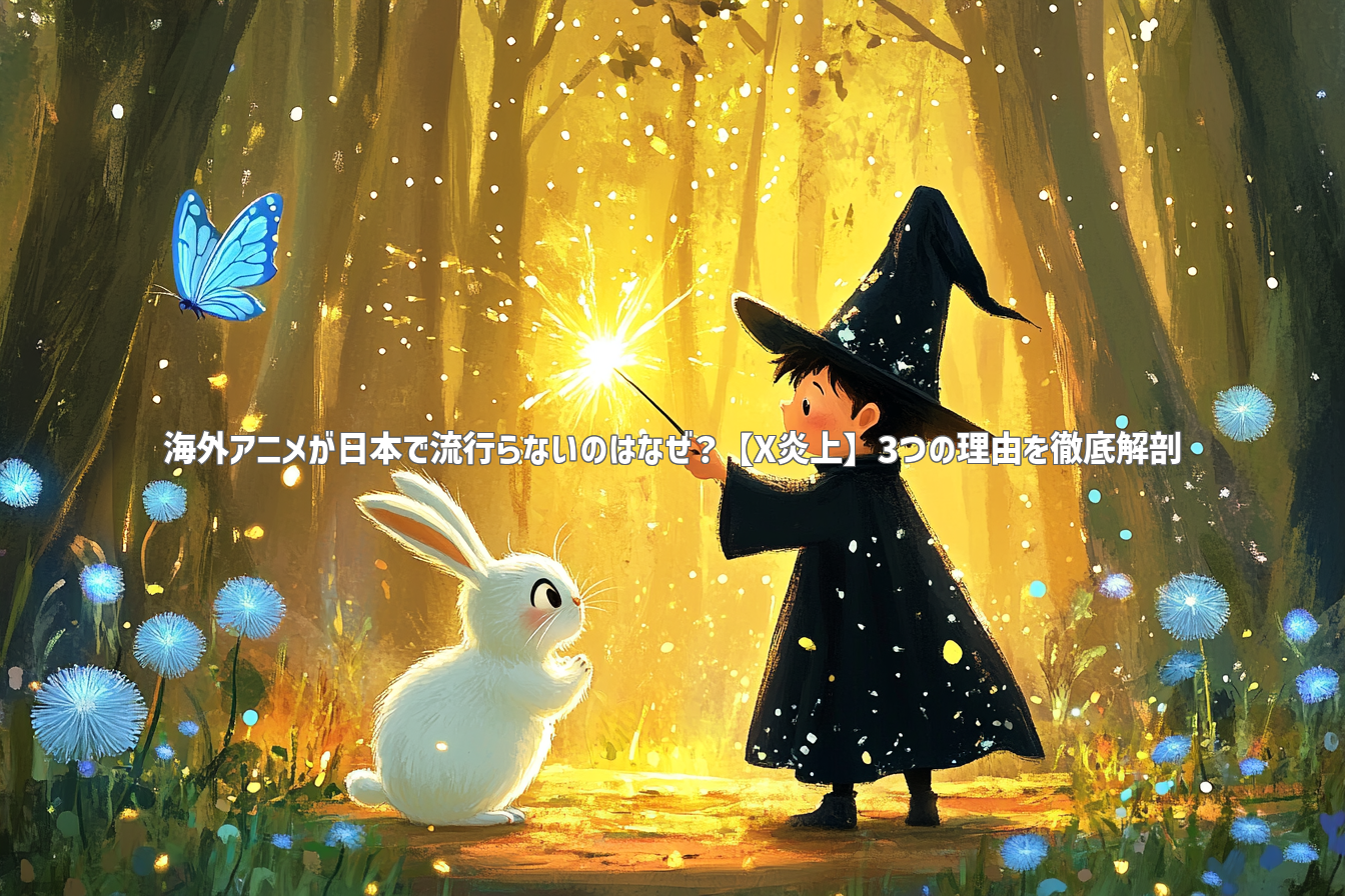 海外アニメが日本で流行らないのはなぜ?【X炎上】3つの理由を徹底解剖