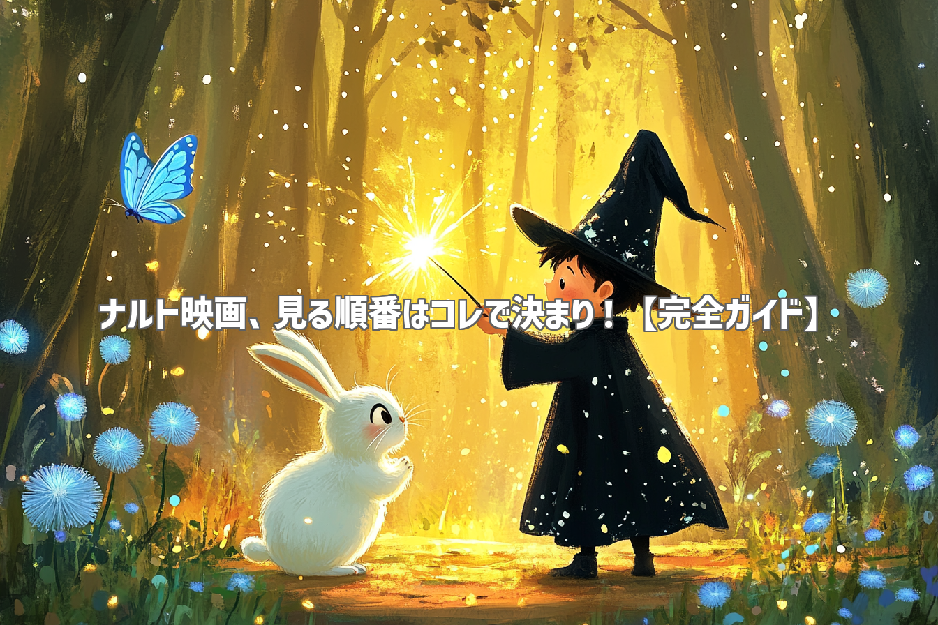 ナルト映画、見る順番はコレで決まり！【完全ガイド】