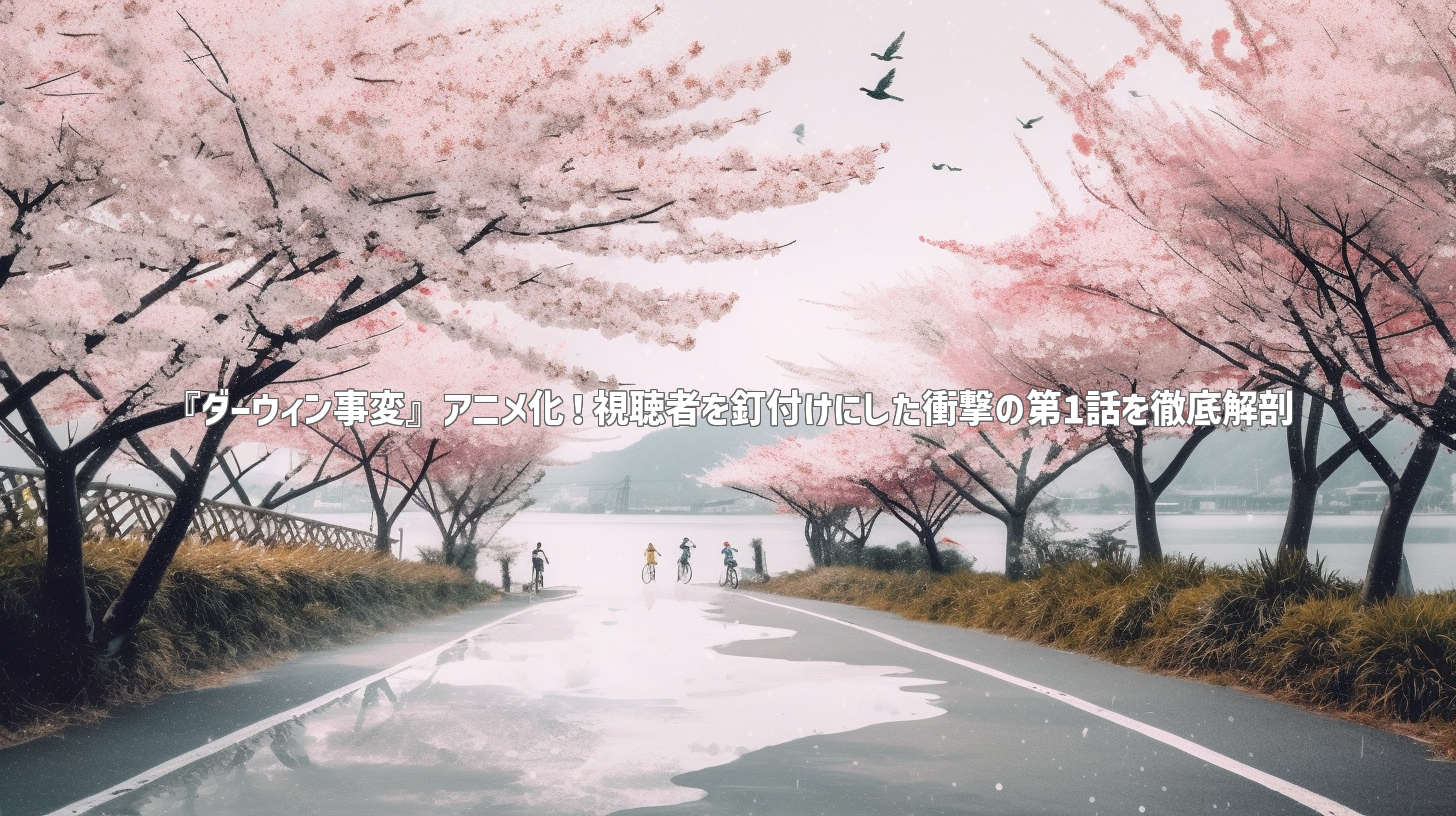 『ダーウィン事変』アニメ化！視聴者を釘付けにした衝撃の第1話を徹底解剖