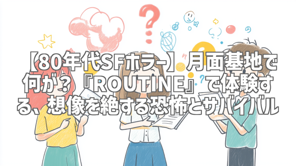 【80年代SFホラー】月面基地で何が？『ROUTINE』で体験する、想像を絶する恐怖とサバイバル