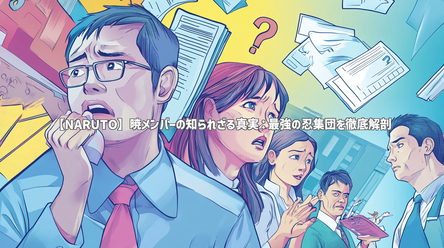 【NARUTO】暁メンバーの知られざる真実：最強の忍集団を徹底解剖